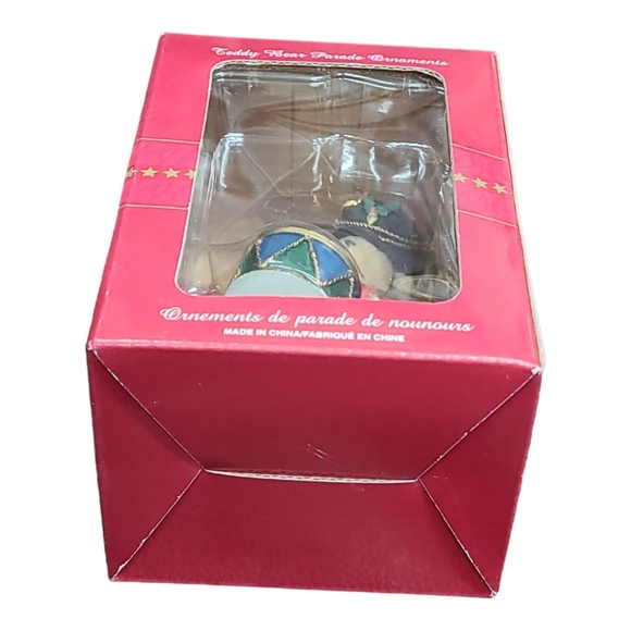 NIB Vintage 90's Teddy Bear Parade Ornaments (Snare Drum) Rare - Picture 11 of 11